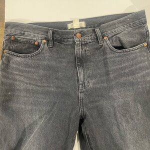 Madewell Black Straight Jeans Classic Denim